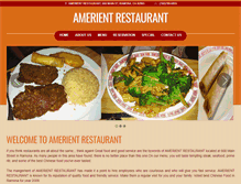 Tablet Screenshot of amerientrestaurant.com